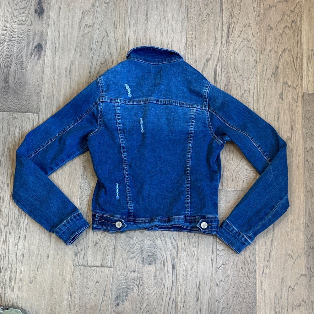 Special One Classic Blue Distressed Denim Jacket Size Small - Picture 5 of 10